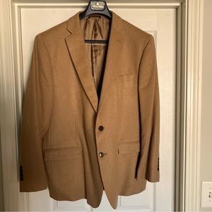 Brooks Brothers - Fitzgerald Fit Camel Hair Sport Coat Tollegno 1900 Blazer 48R.